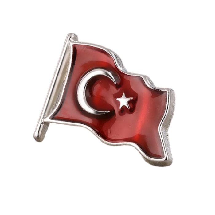 Promosyon Türk Bayrağı Rozeti - 6