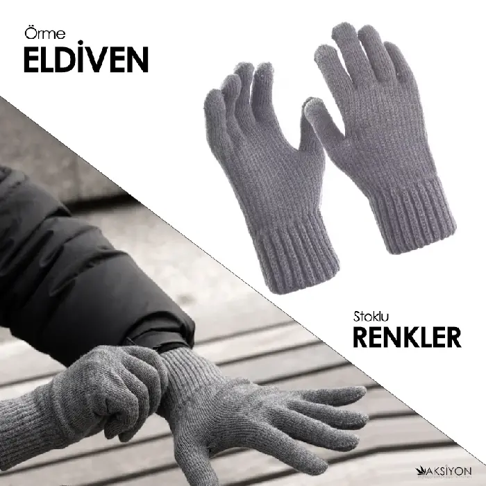 Logo Baskılı Promosyon Ürünleri Örme Eldiven