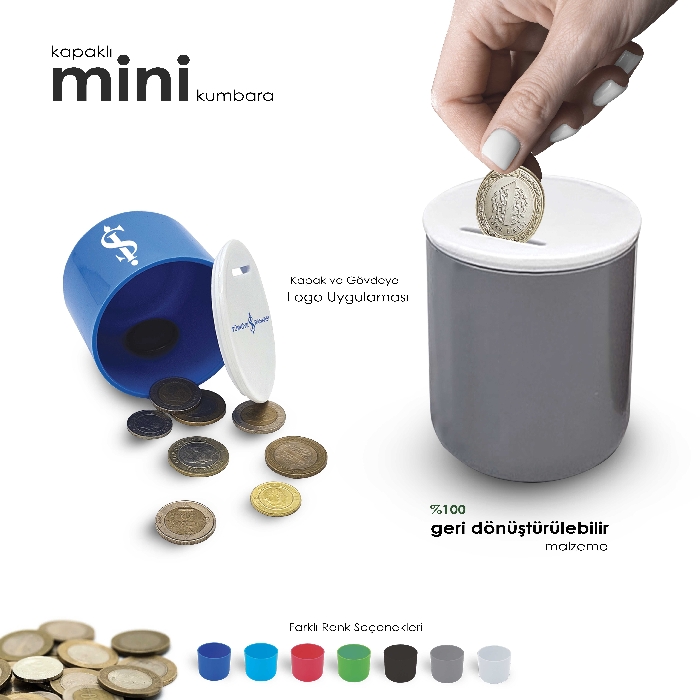 Geniş Reklam Alanı Promosyon Plastik Kumbara
