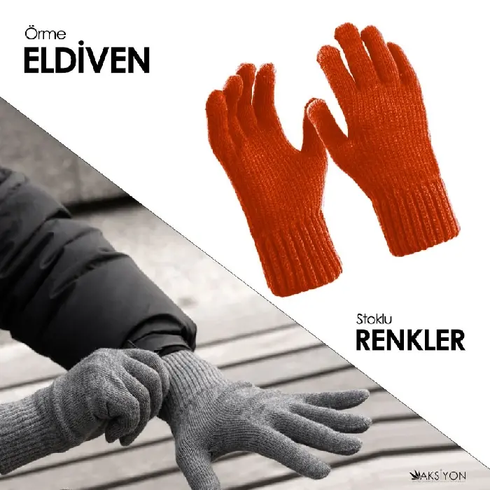 Baskılı Promosyon Ürünleri Örme Eldiven