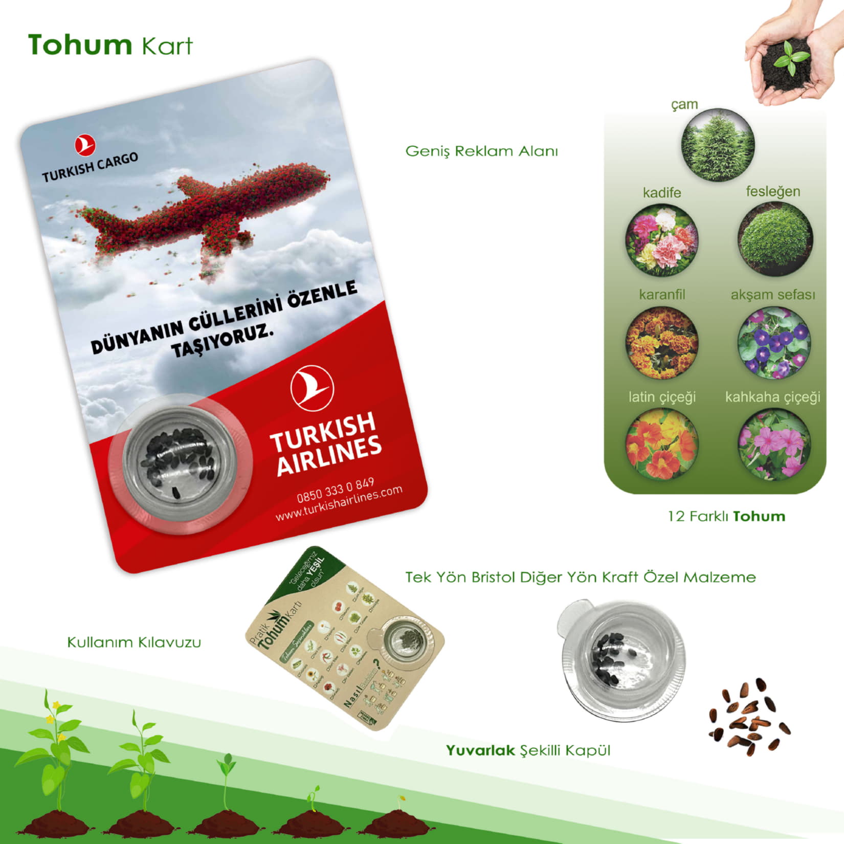 Yeşil Mirası Yaşatmak İçin Promosyon Tohum Kartı