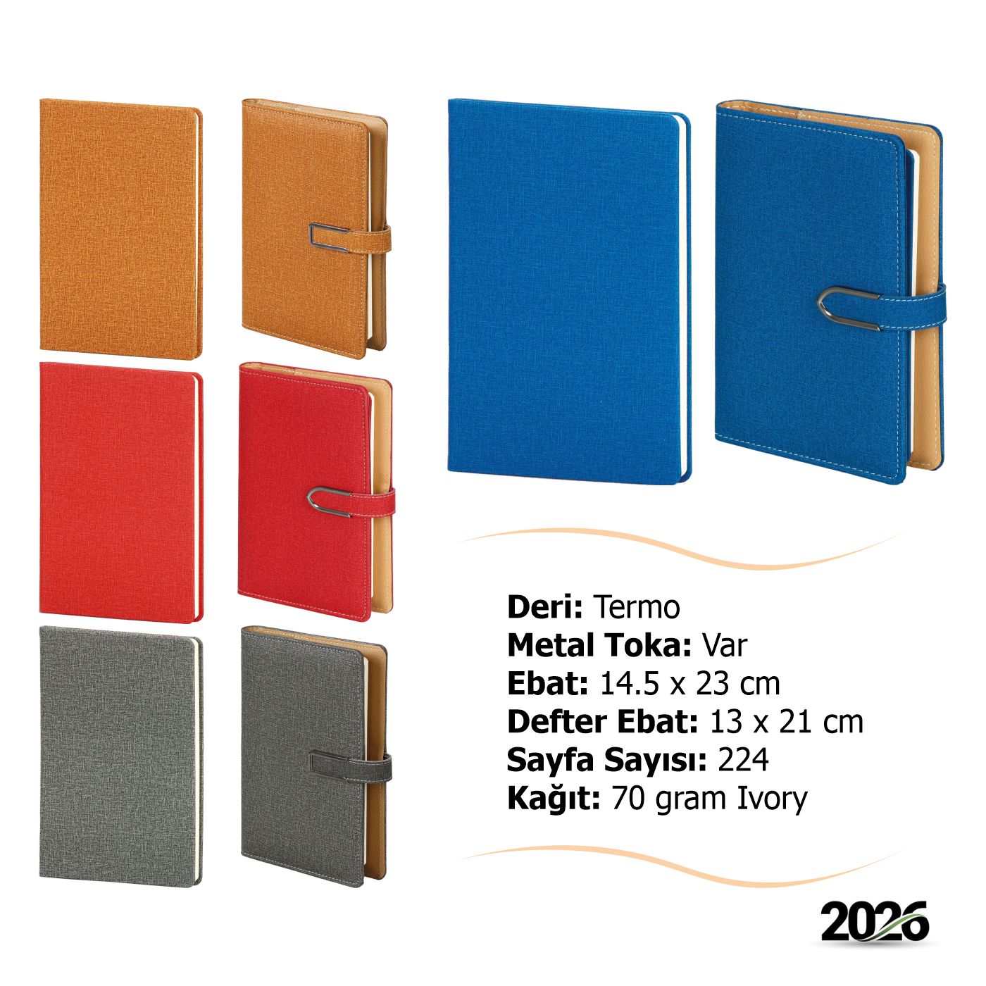 Organizer Mekanizmalı Kılıflı Ajanda