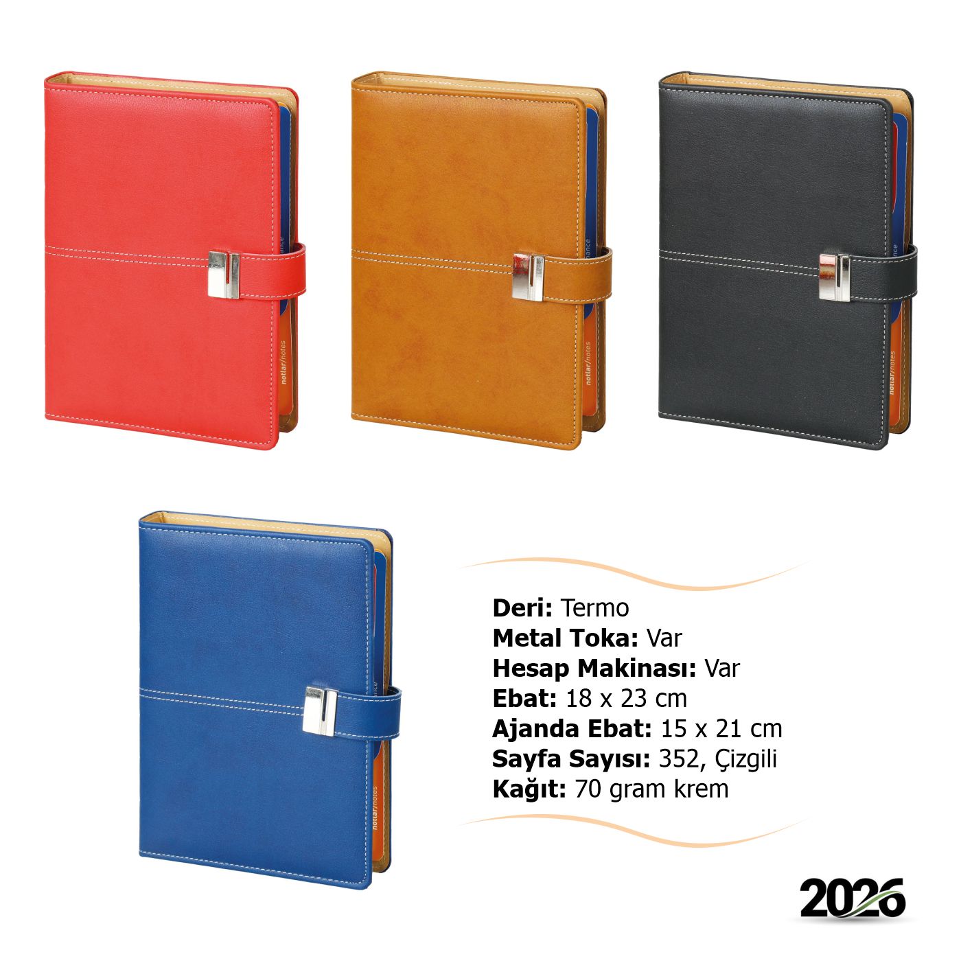 2026 Promosyon Mekanizmalı Ajanda