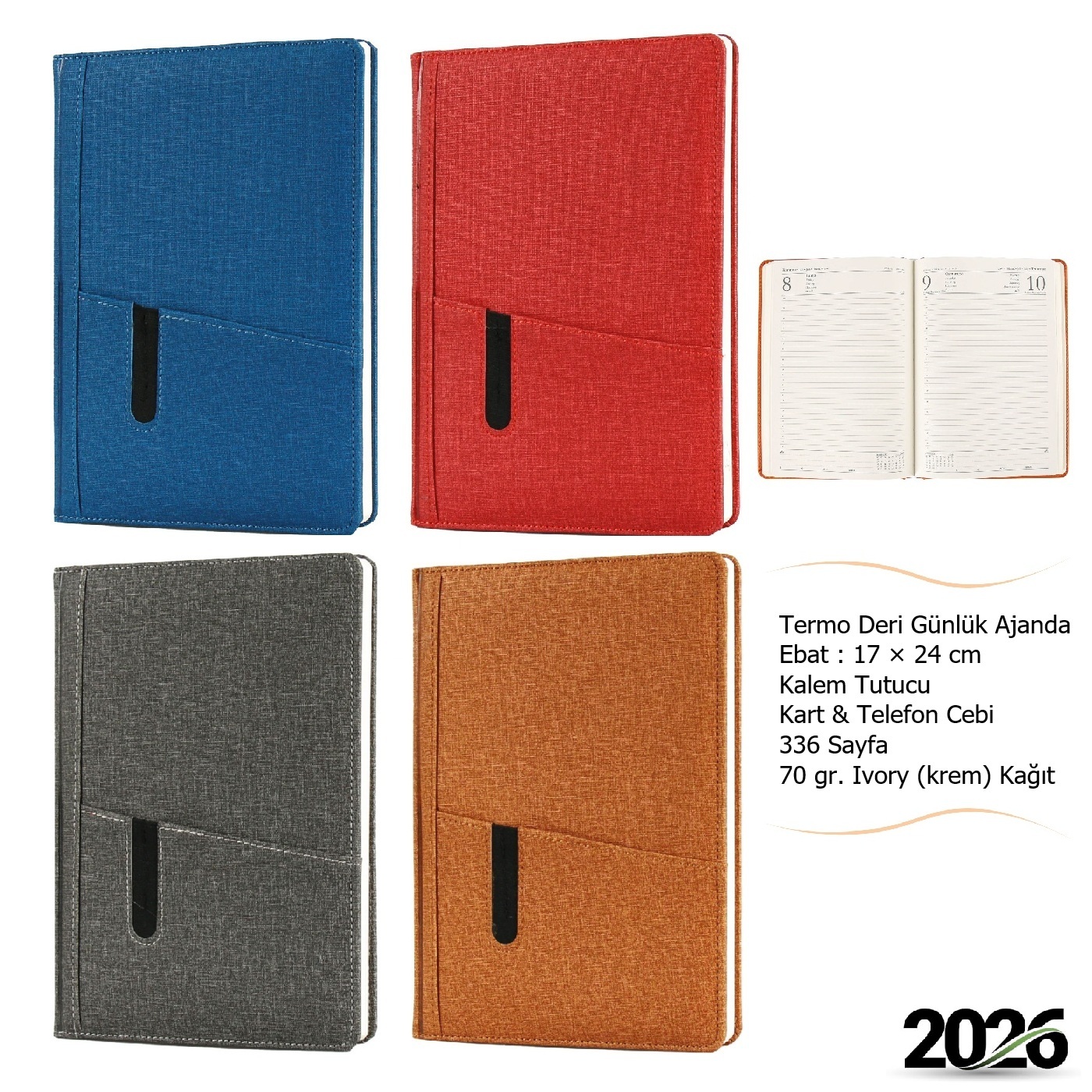 Kart & Telefon Bölmesi ile Ajanda