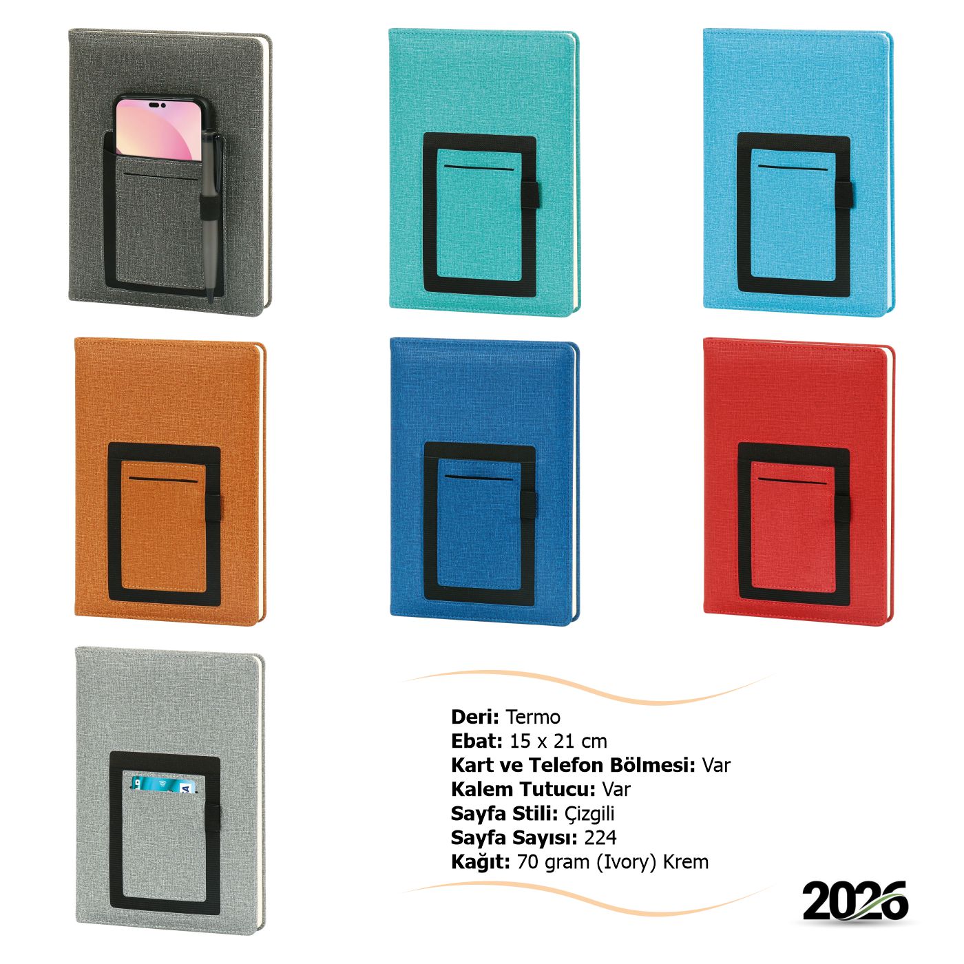 Tarihsiz Promosyon Cepli Defter