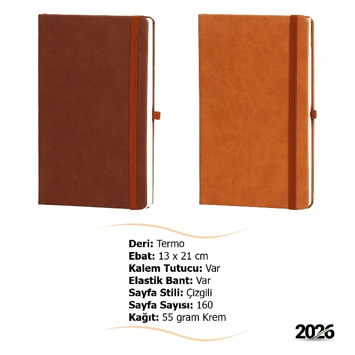 Esnek Lastikli Promosyon Defter