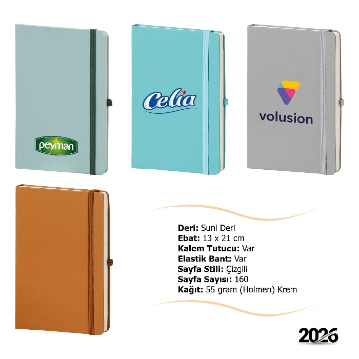 Tarihsiz Ucuz 13x21 Defter