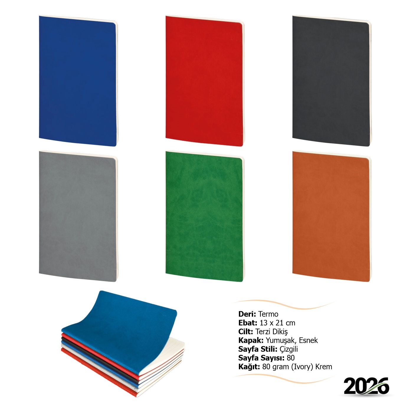 Yumuşak Kapak Tarihsiz Defter