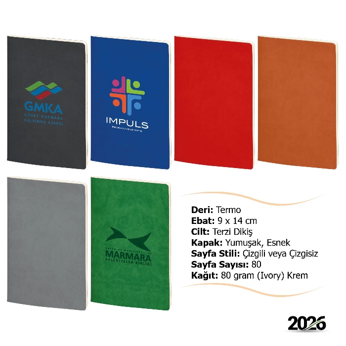 Tarihsiz Yumuşak Kapak Defter