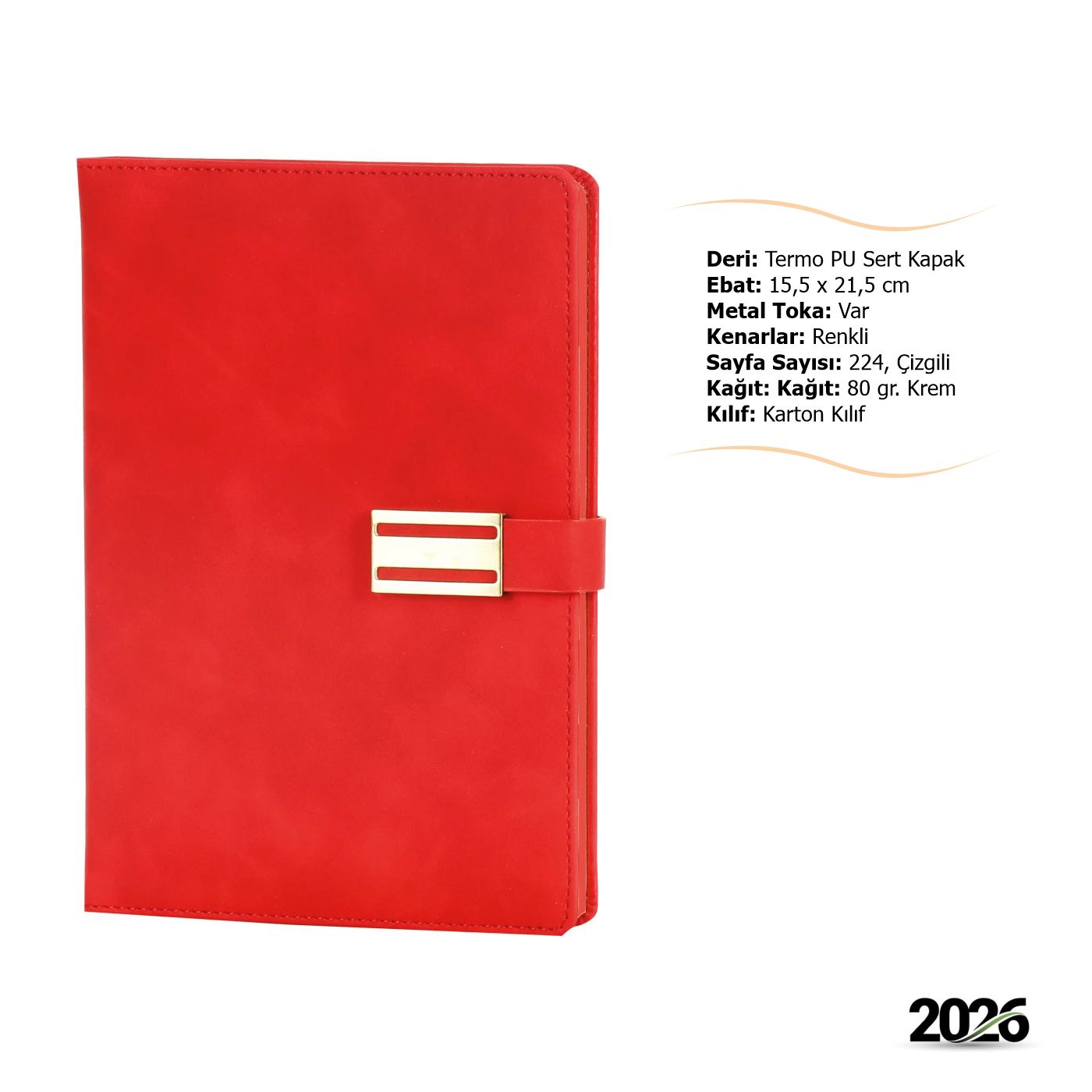 Sert Kapak 224 Sayfa Defter