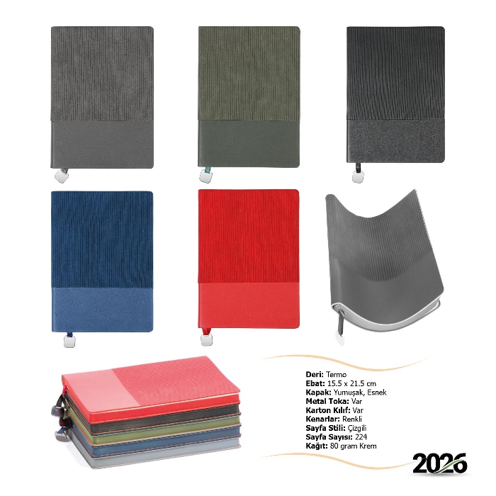 Tarihsiz Tokalı Ucuz Defter