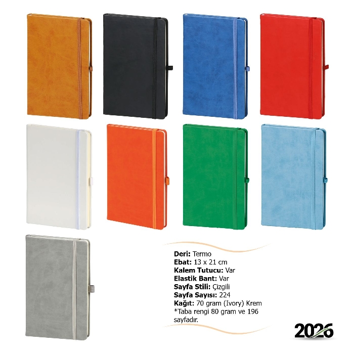 224 Yaprak Çizgili Defter