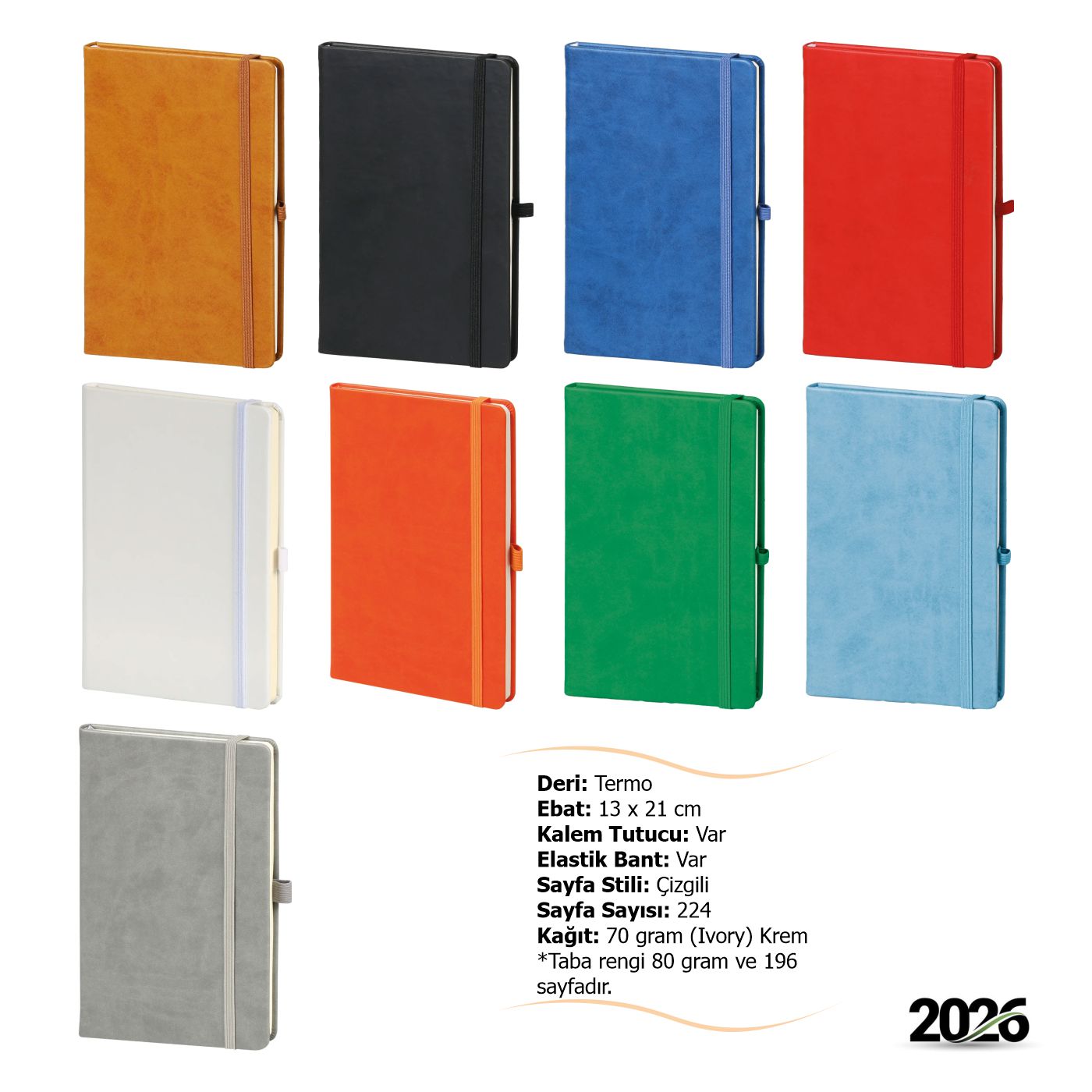 224 Yaprak Çizgili Defter