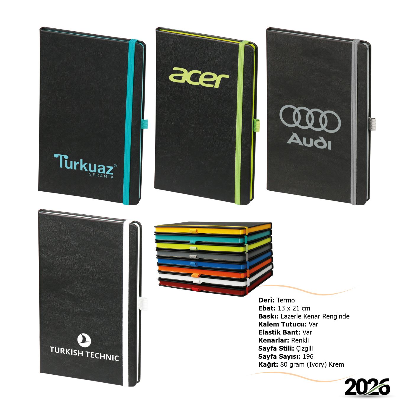 Çizgili Promosyon Defter