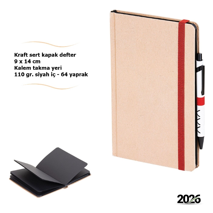 Çevre Dostu Sert Kapak Defter