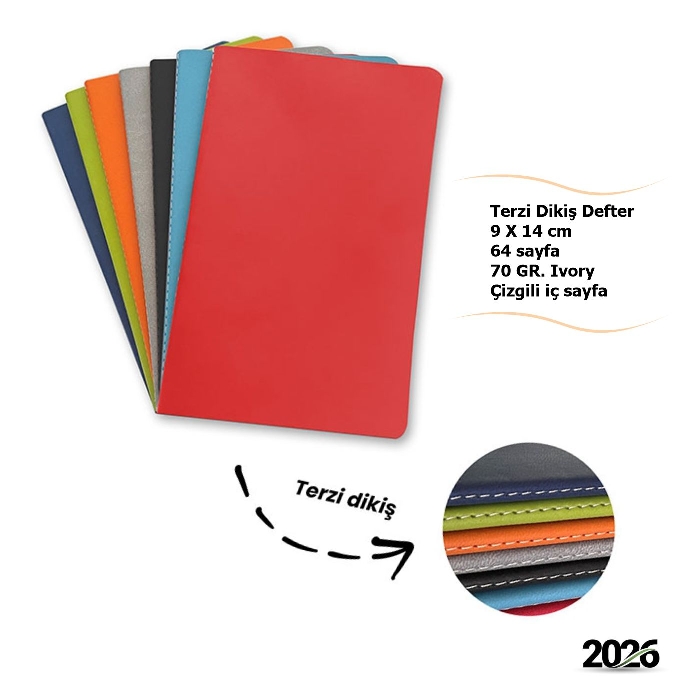 9 x 14cm Ucuz Defter