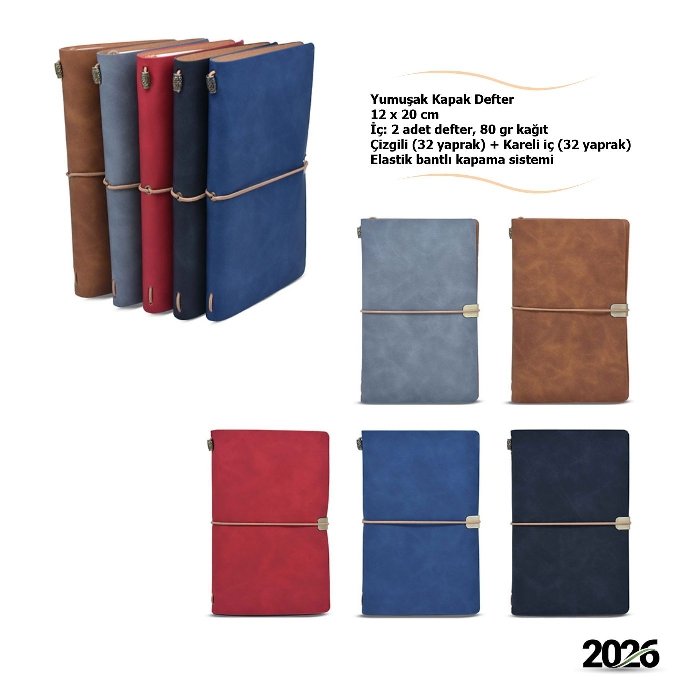 12x20 cm Uygun Fiyatlı Defter