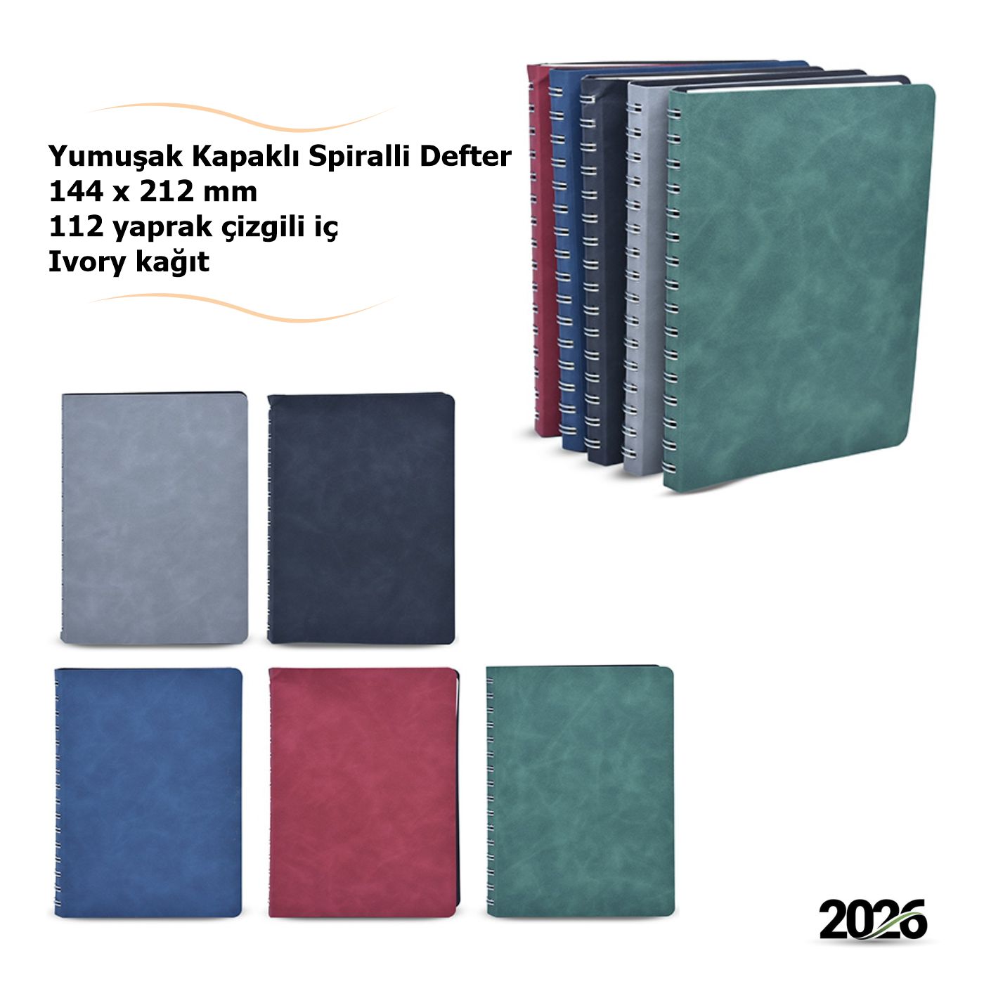 Spiralli 112 Yaprak Defter