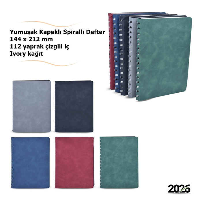 Spiralli 112 Yaprak Defter