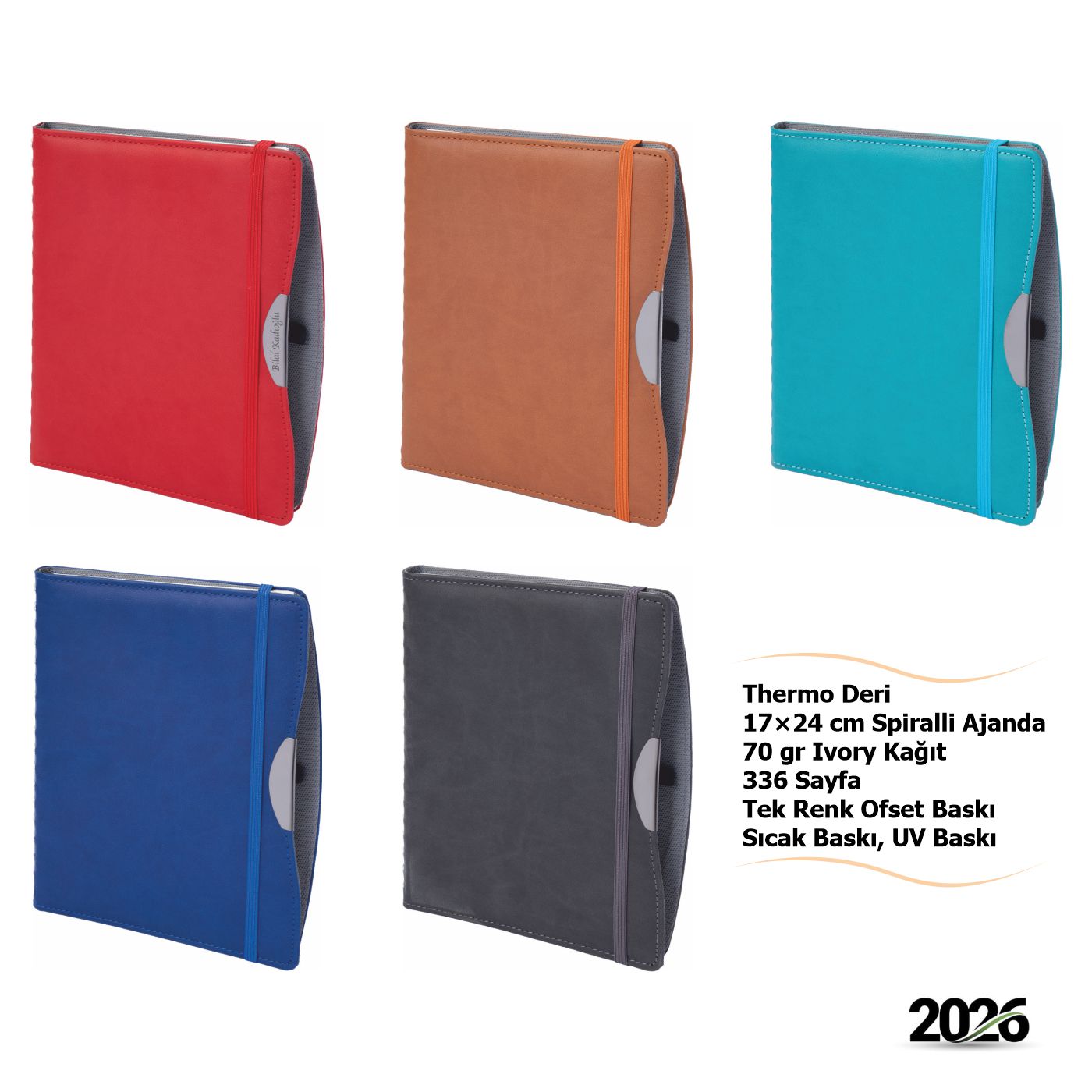 Gizli Spiralli Termo Deri Ajanda