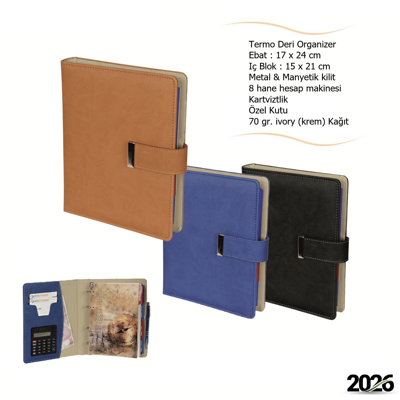Promosyon Termo Deri Kapak Organizer