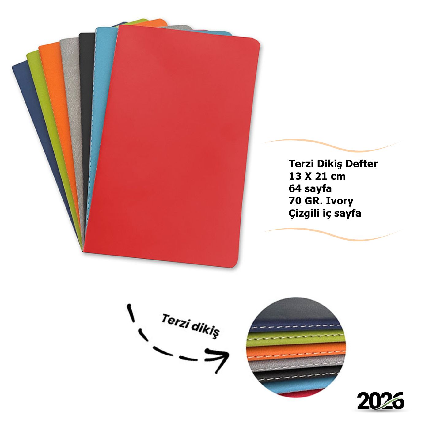 13 x 21 cm Ucuz Defter