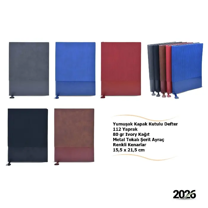 Metal Tokalı Şerit Ayraç Defter