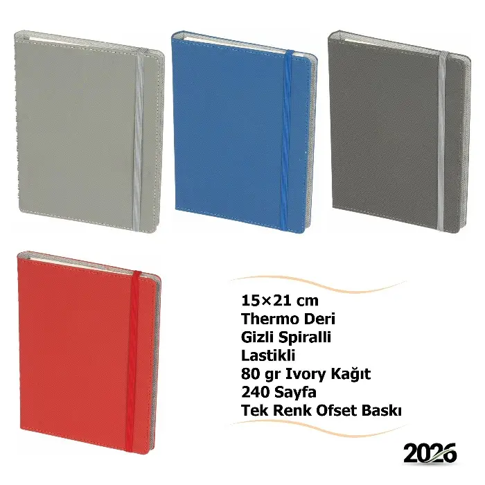 Ucuz Promosyon Lastikli Defter