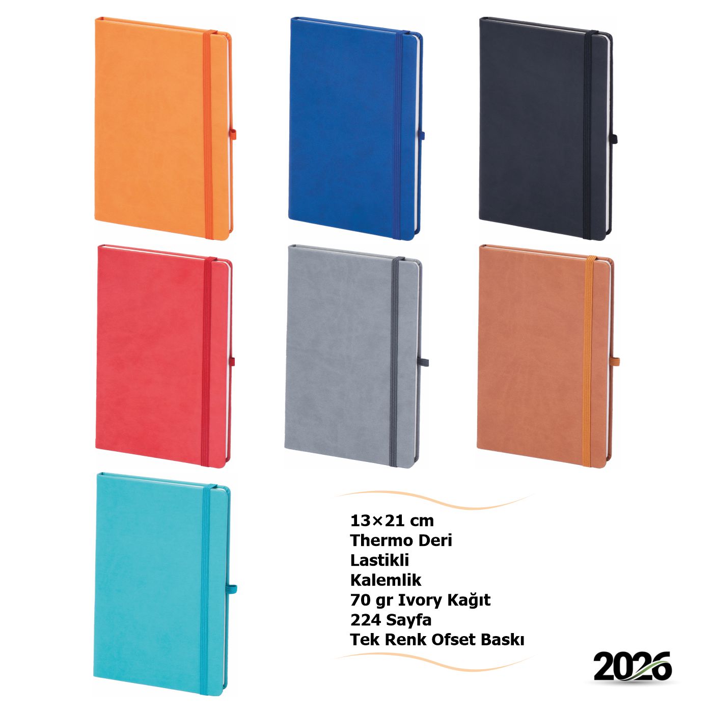 Lastikli & Kalemlikli Promosyon Defter