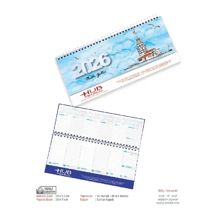 Promosyon Küçük Boy Masa Takvimi