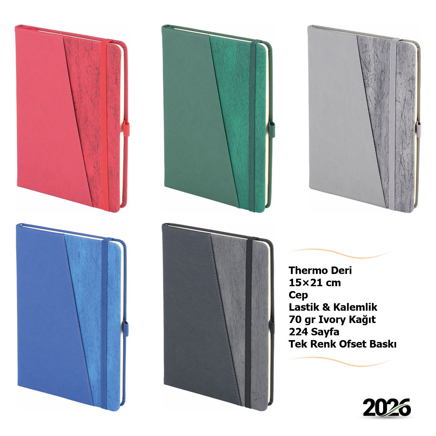 5 Renk Promosyon Defter