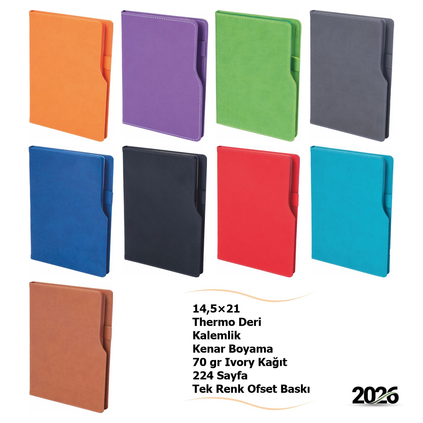 Kenar Boyalı Promosyon Defter