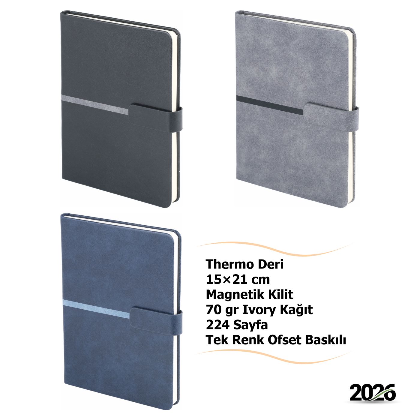 Promosyon Manyetik Kilit Tokalı Defter