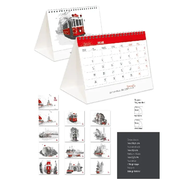 İstanbul Fotoğrafları ve Masa Takvimi