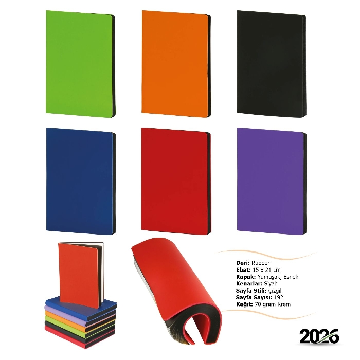 Siyah Kenar Promosyon Defter