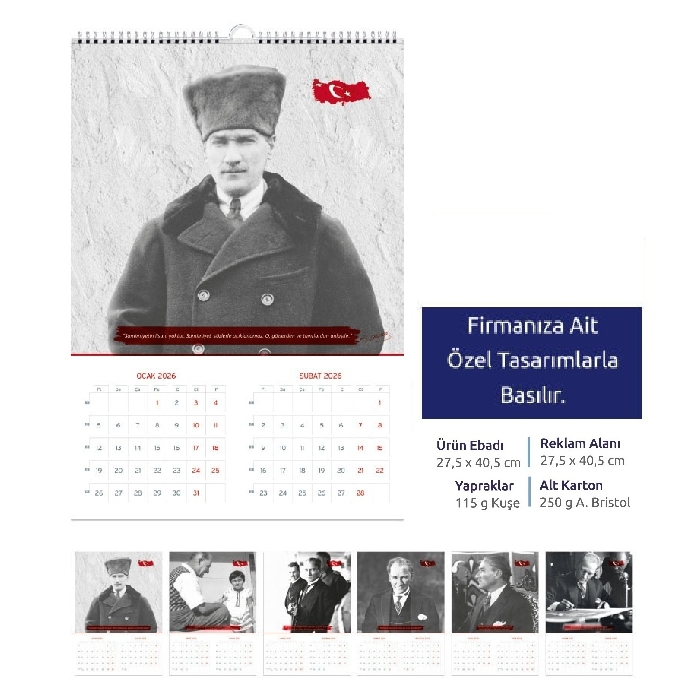 Atatürk Fotoğrafları veya Firmanıza Ait Özel Tasarım