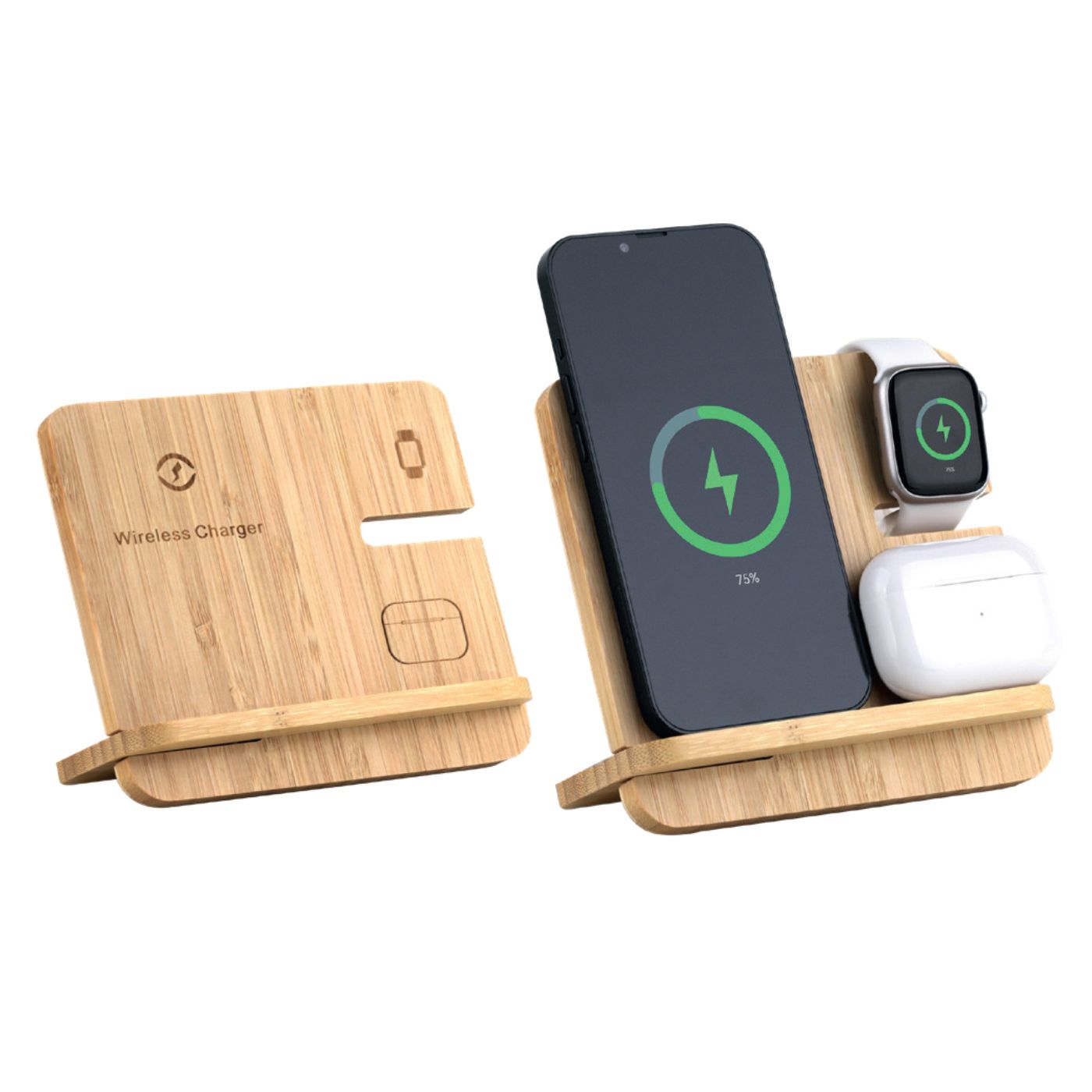 3’ü 1 Arada Kablosuz Şarj Standı