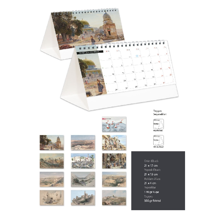 Filistin Temalı Piramit Takvim