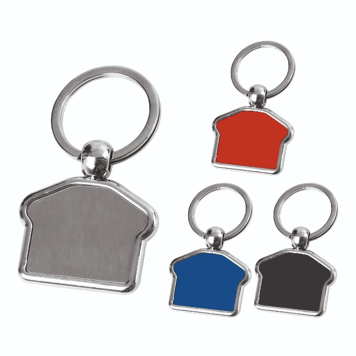 Modern Çizgili Metal Anahtarlık