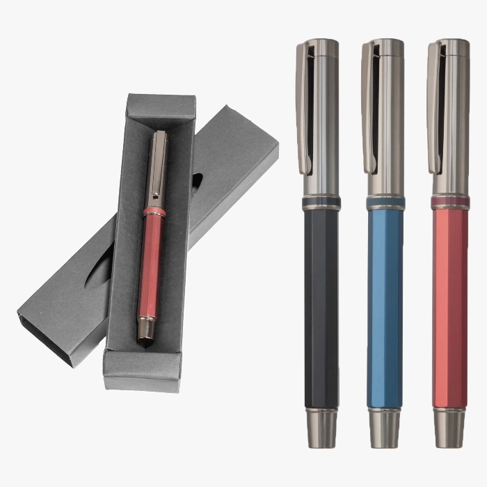 30849 - Ergonomik Promosyon Roller Kalem Tekli Kutu