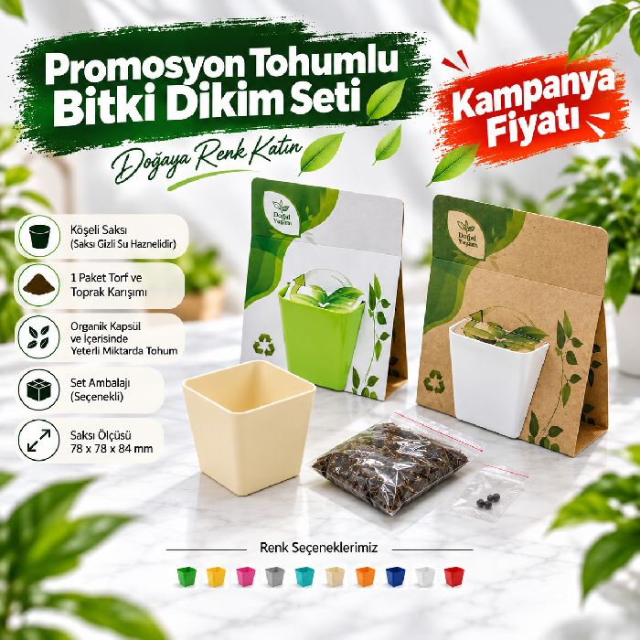 Çantalı ve Tohumlu Bitki Dikim Seti