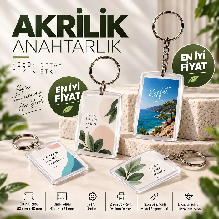 Akrilik Anahtarlık Ekonomik Anahtarlık
