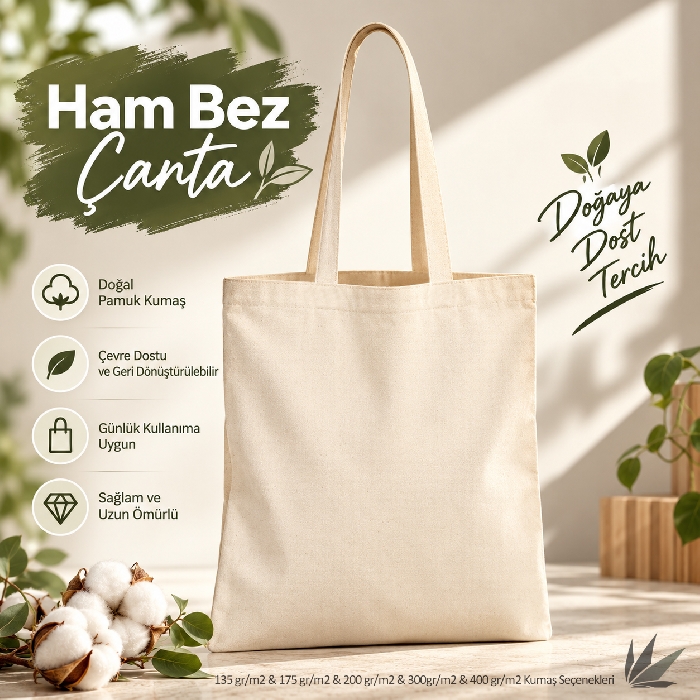 Ham Bez Çanta Dikey Tasarım