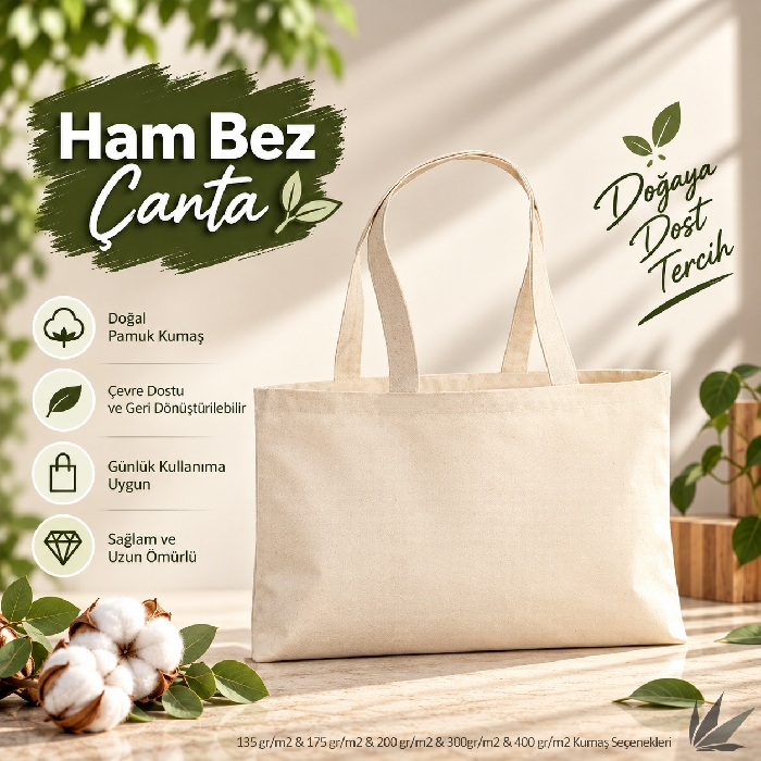 Ham Bez Çanta Yatay Tasarım