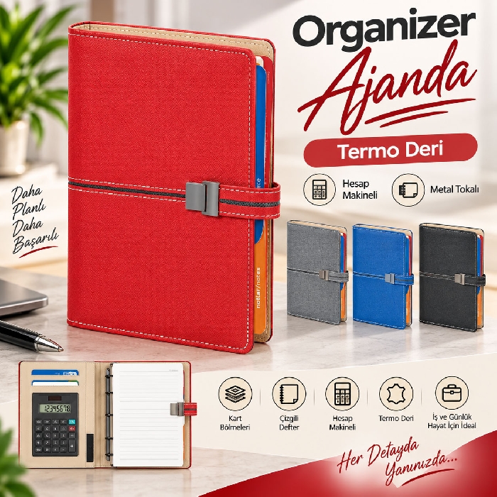 Termo Deri Organizer Ajanda