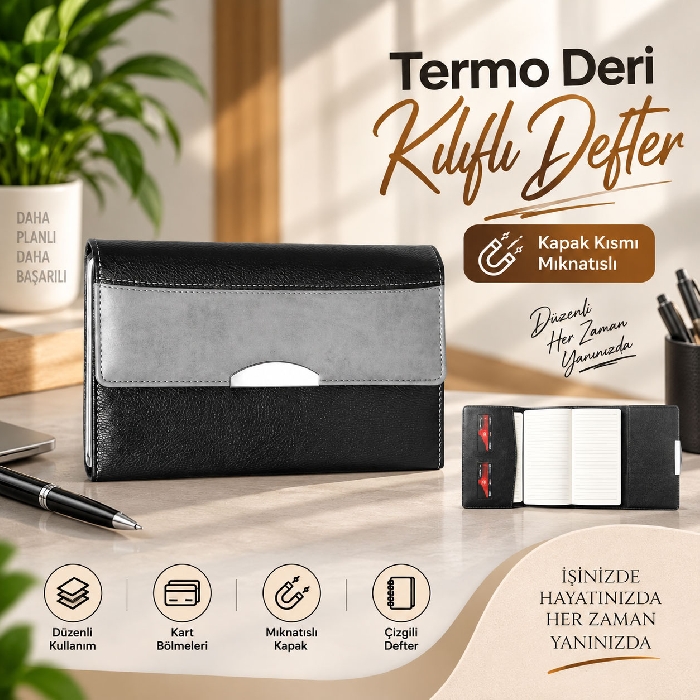Promosyon Suni Deri Defter