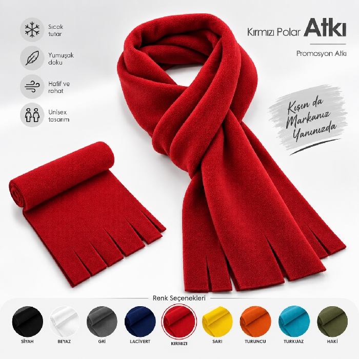 Ekonomik ve Kaliteli Promosyon Polar Atkı