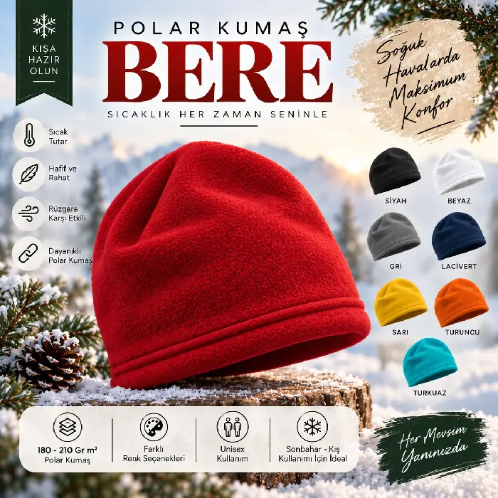 Soğuktan Koruyan Polar Bere