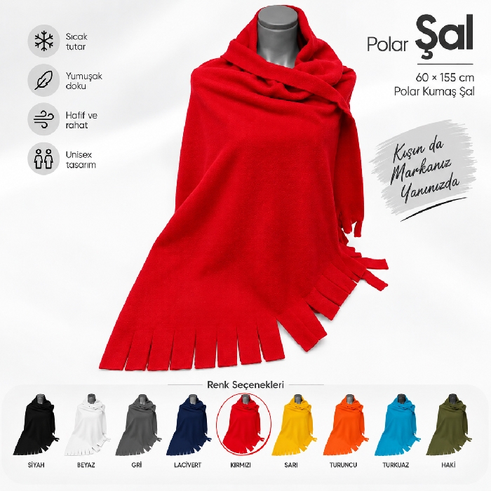Sıcak Tutan Promosyon Polar Şal