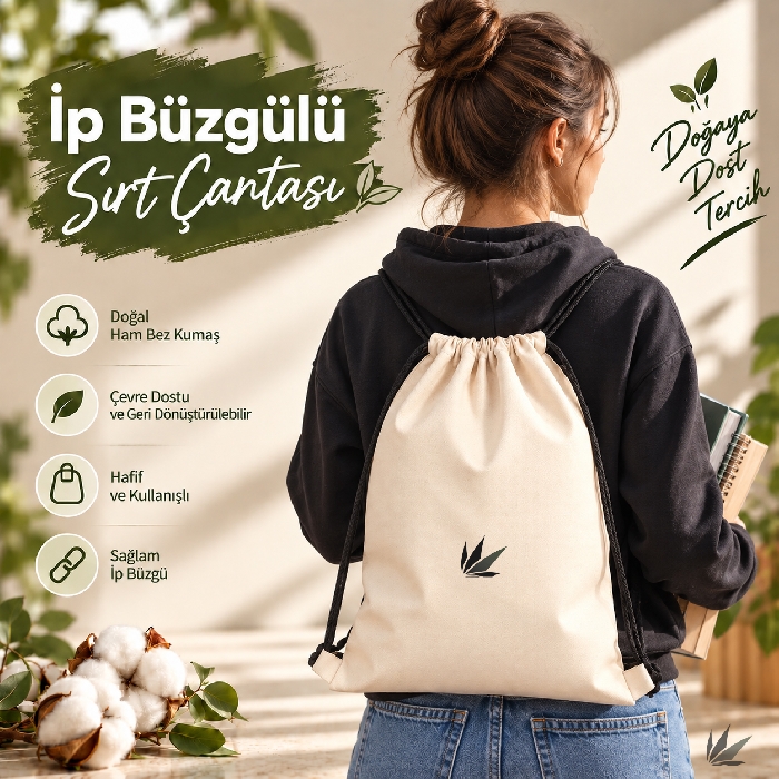 Ham Bez Sırt Çantası 